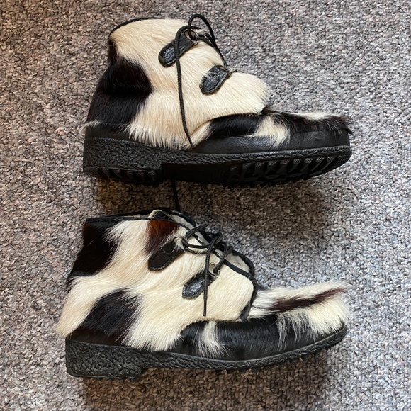 Vintage Mocatem Fur Boots Mens 8 Women's 9-9.5 - Picture 3 of 7